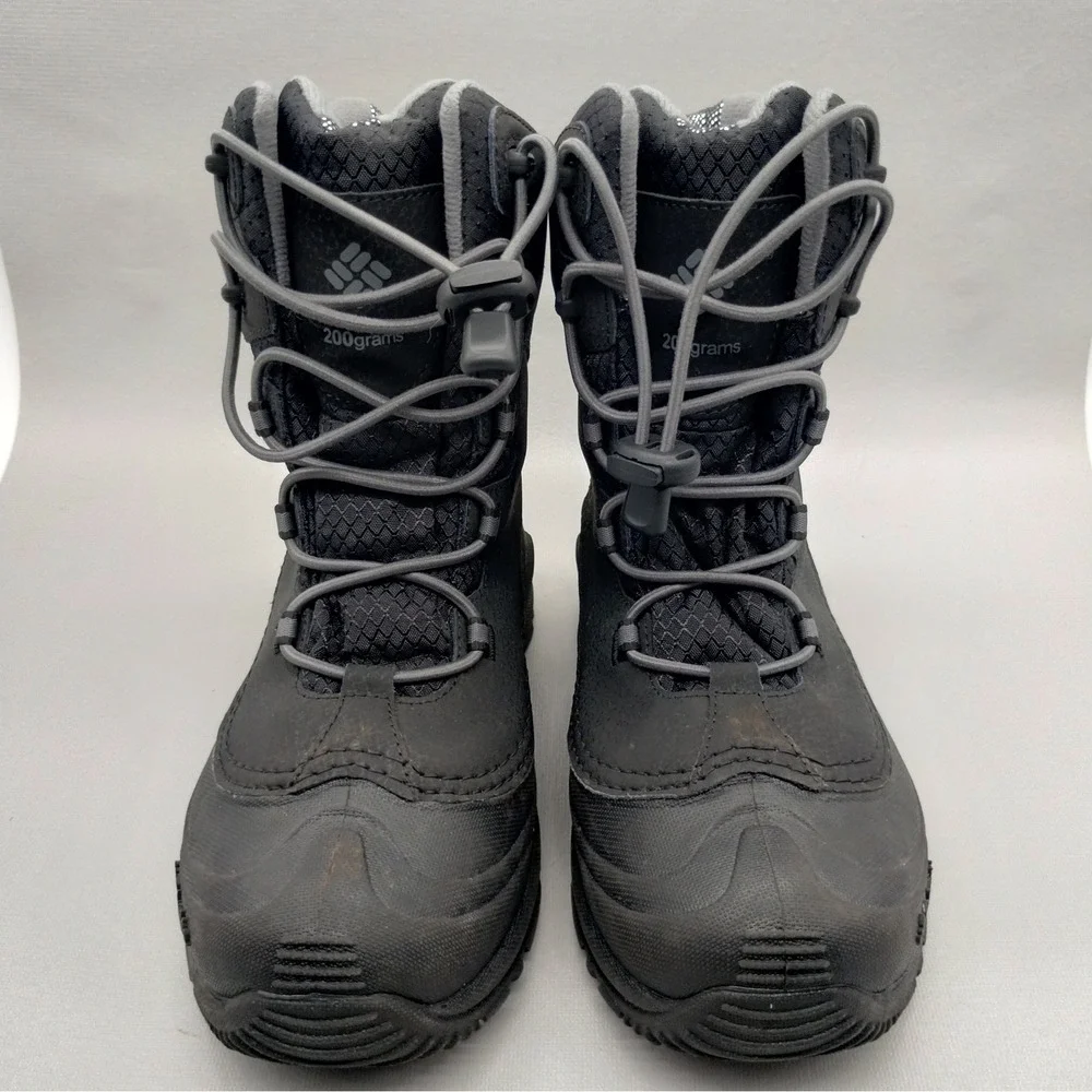 Columbia Sportswear Artic Trip Omni Heat 200 Gram Snow Boots Youth Size 6 Black